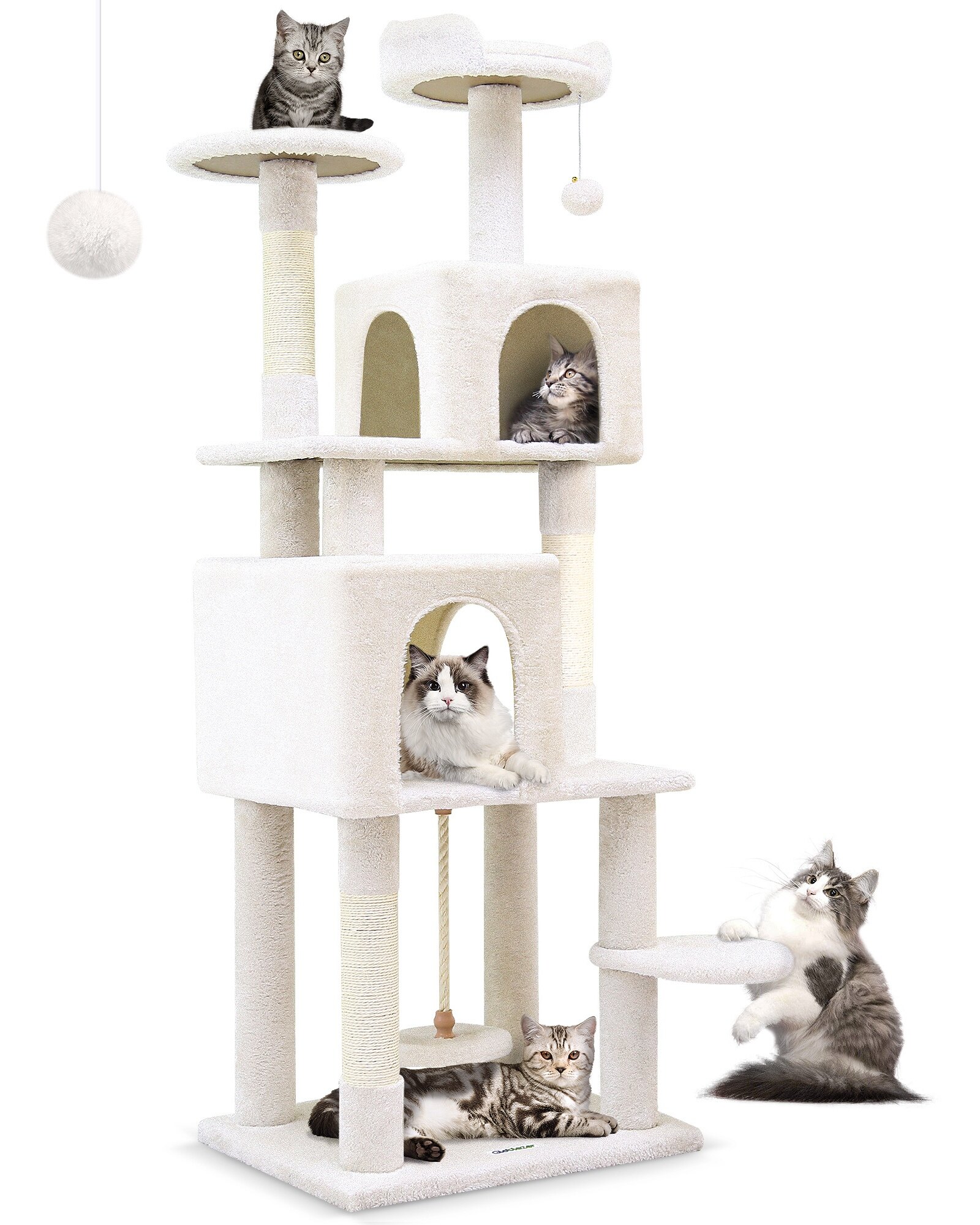 globlazer-f62-arbre-chat-beige-157-cm-grand image 2