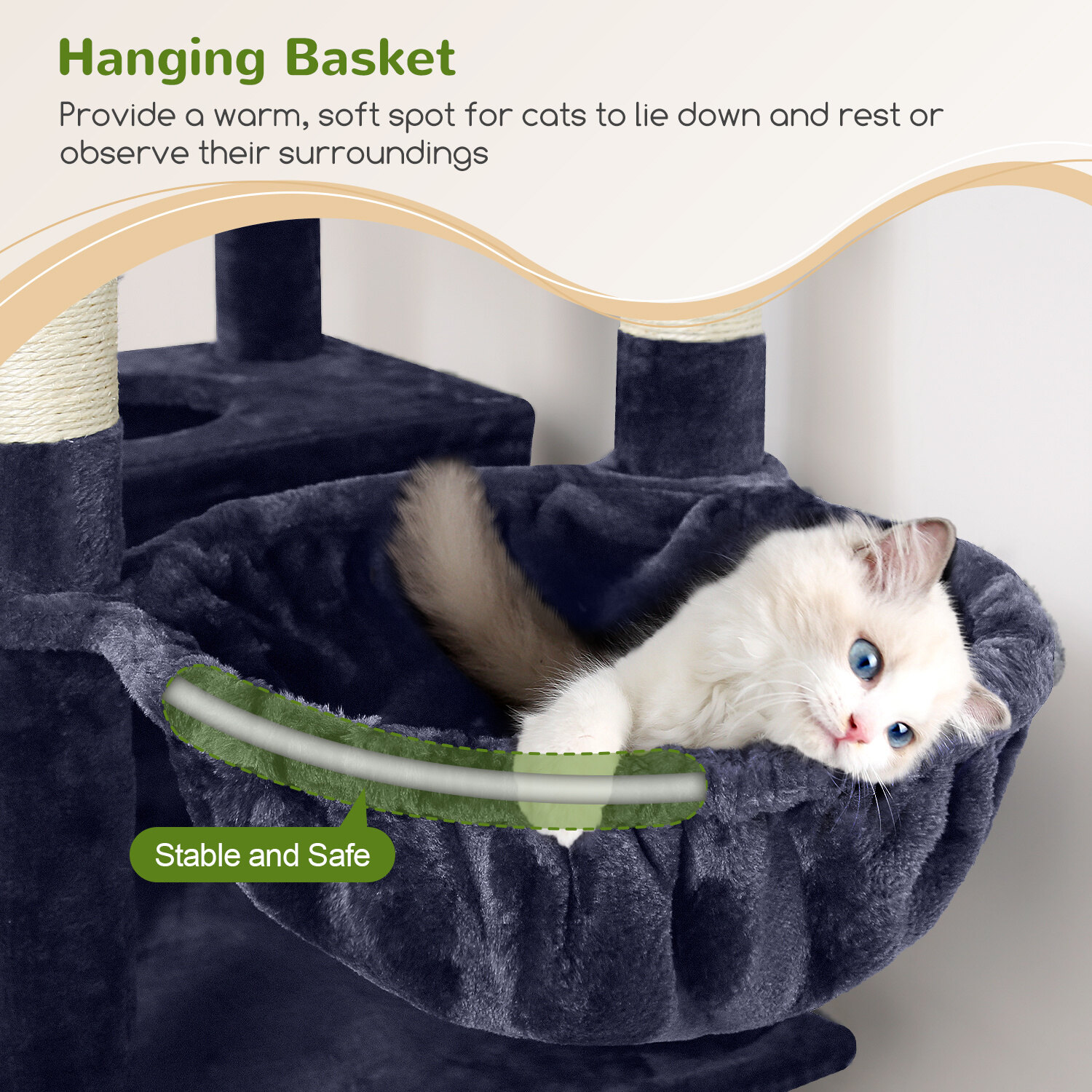 globlazer-s-series-s72-arbre-chat-gris-fum-183-cm-robuste image 5