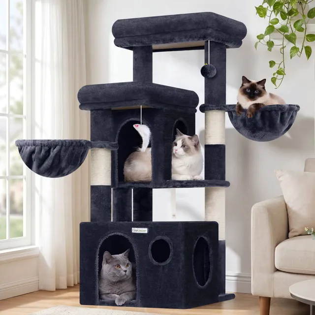globlazer-s48-arbre-chat-gris-fonc-48-pouces-robuste image 1