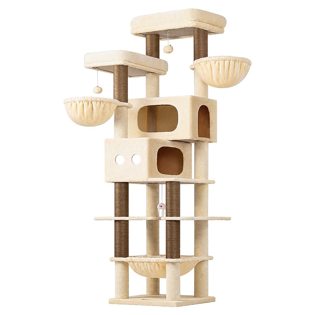 globlazer-f-series-f81e-arbre-chat-beige-81-pouces-xxl image 2