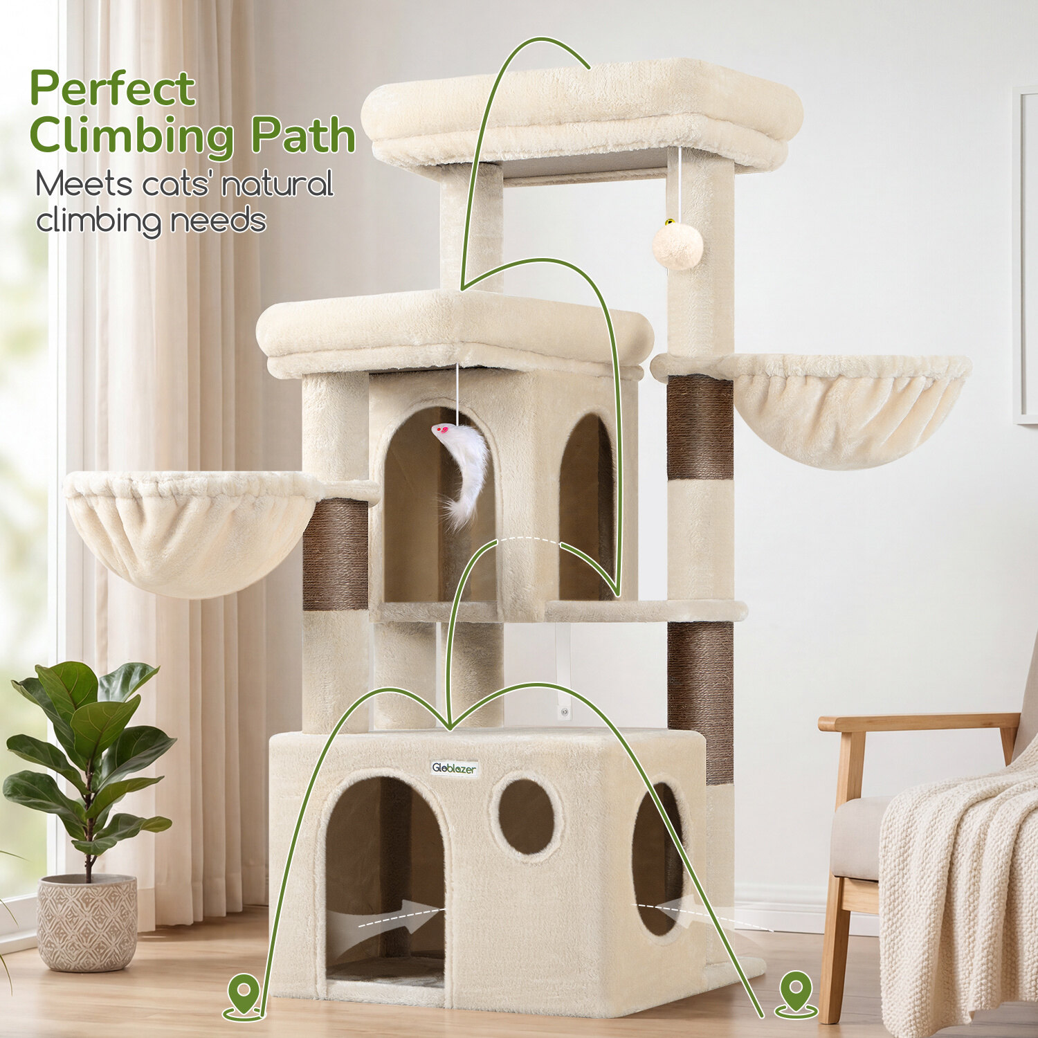 globlazer-s48-arbre-chat-beige-122-cm-int-rieur image 6