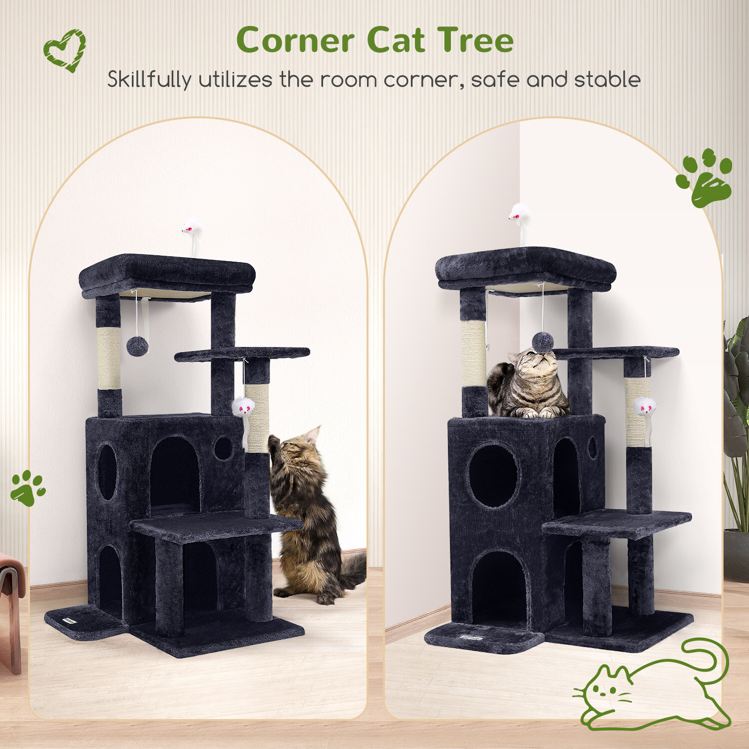 globlazer-f-series-fc50-arbre-chat-gris-fonc-127-cm image 6