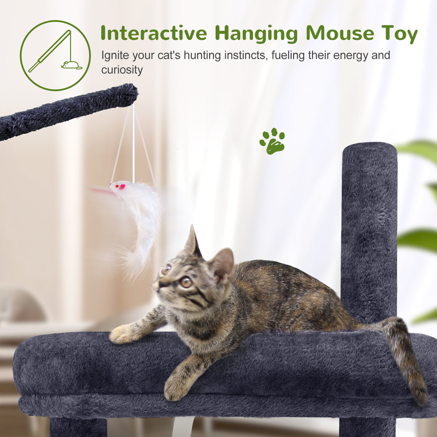 globlazer-f46a-arbre-chat-117-cm-gris-fonc-compact image 7