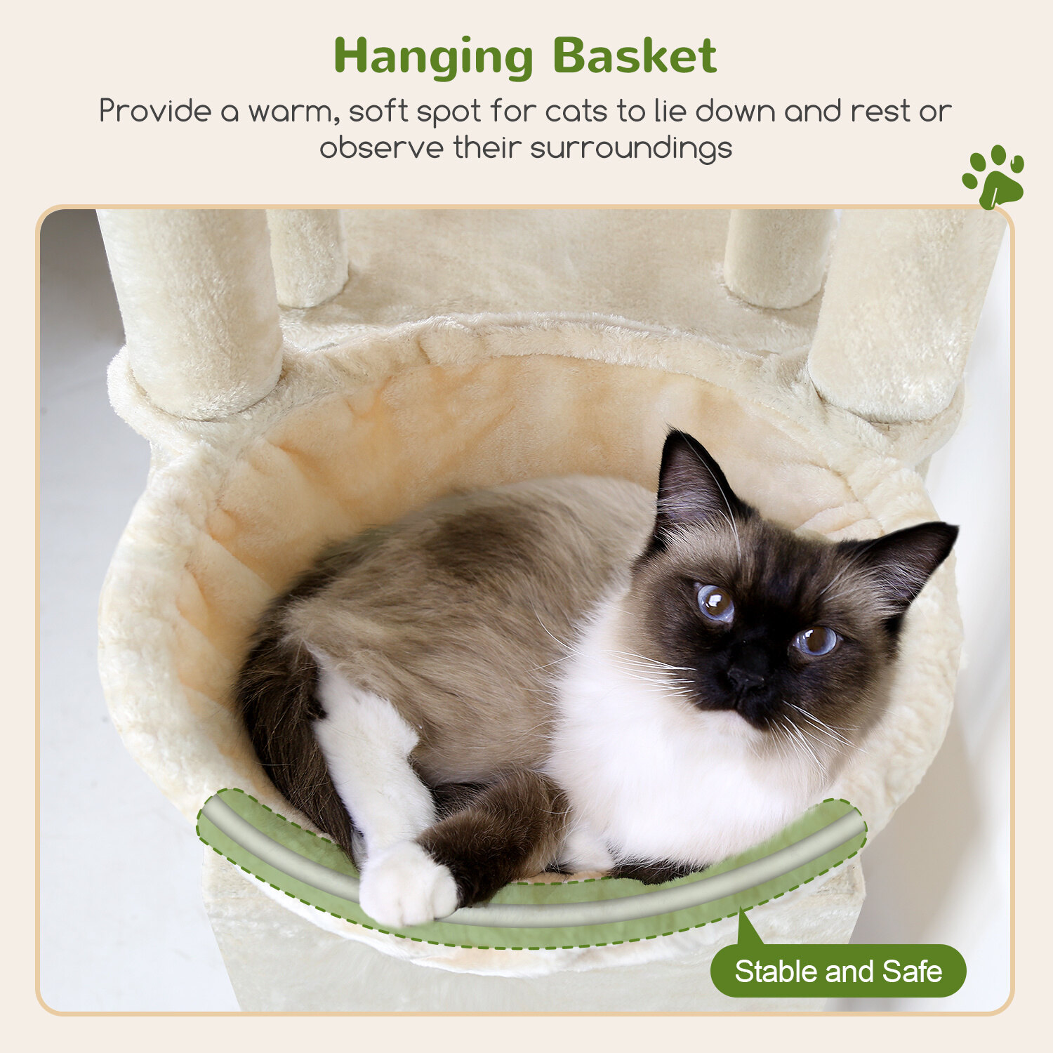 globlazer-f61-arbre-chat-beige-61-pouces-robuste image 5