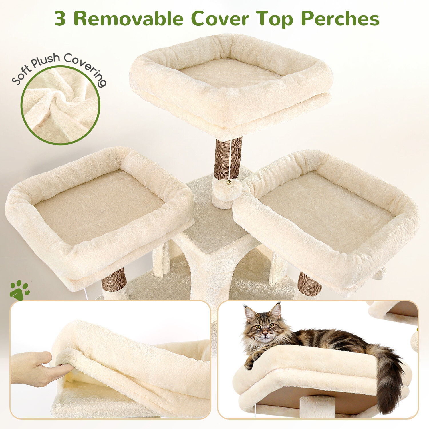 globlazer-f-series-f75-arbre-chat-beige-190-cm image 3