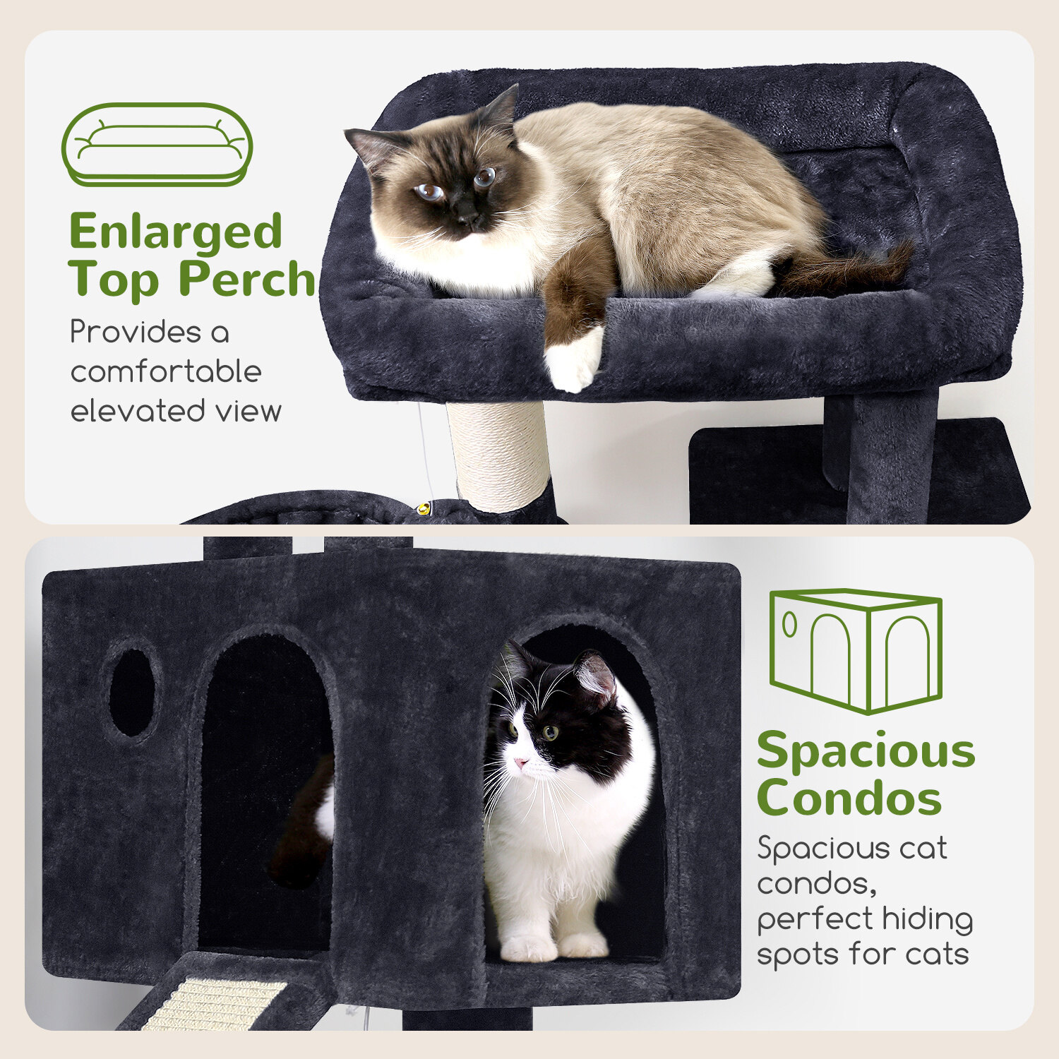 globlazer-s-series-s45-arbre-chat-gris-45-pouces-compact image 3