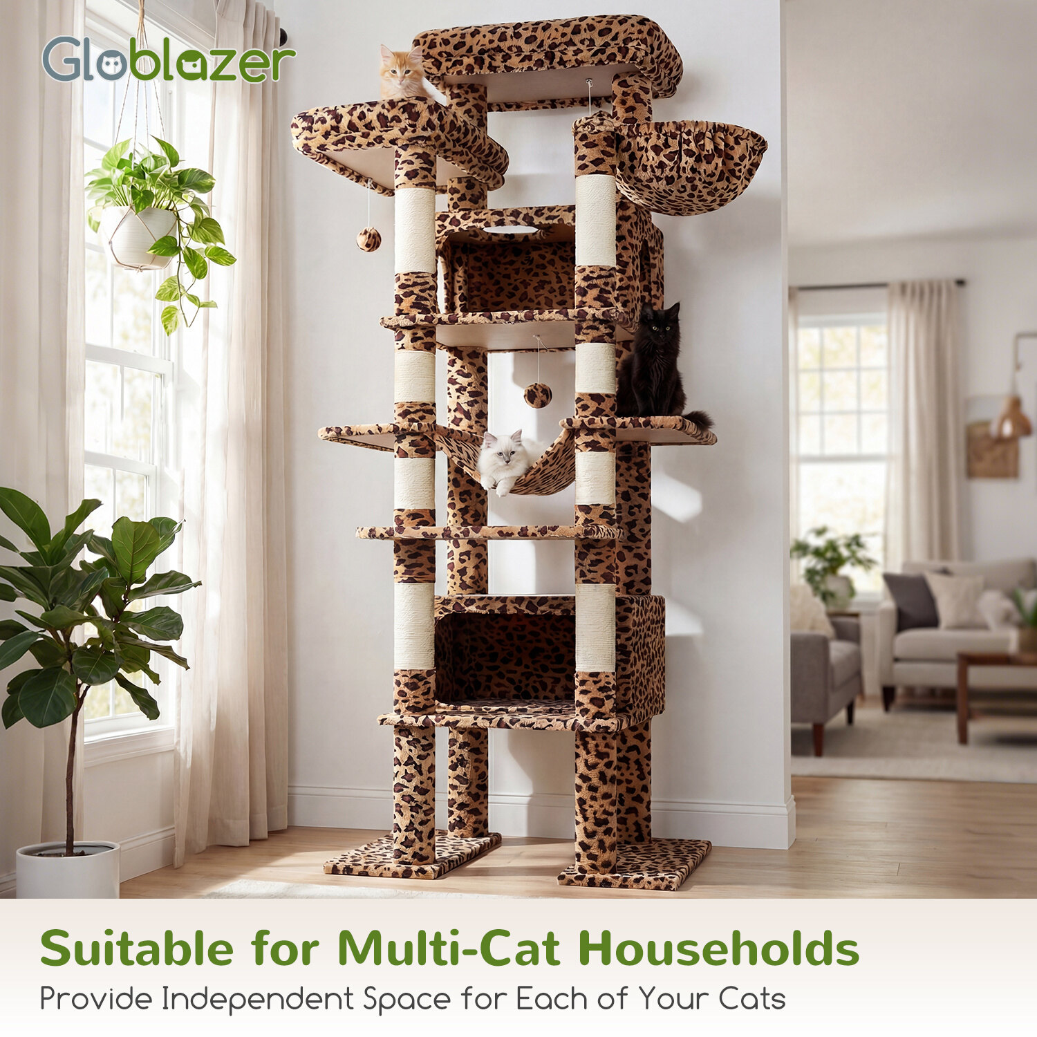 globlazer-f83b-arbre-chat-l-opard-211-cm-xxl image 8