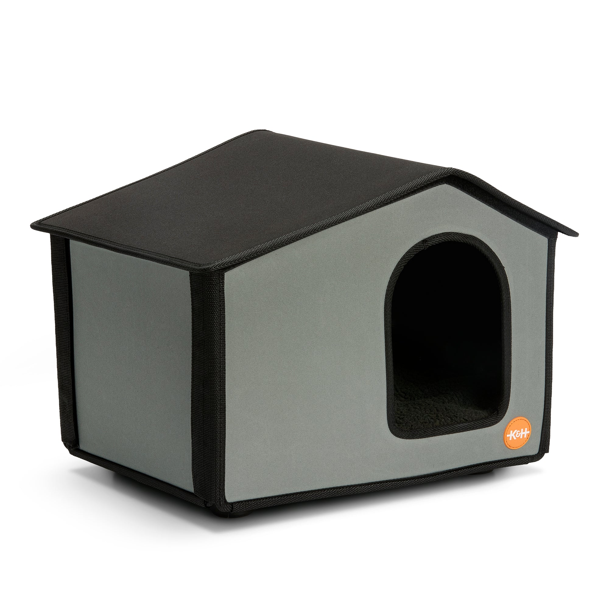 k-h-outdoor-kitty-house-maison-chat-ext-rieur-gris-auto-chauffante image 6