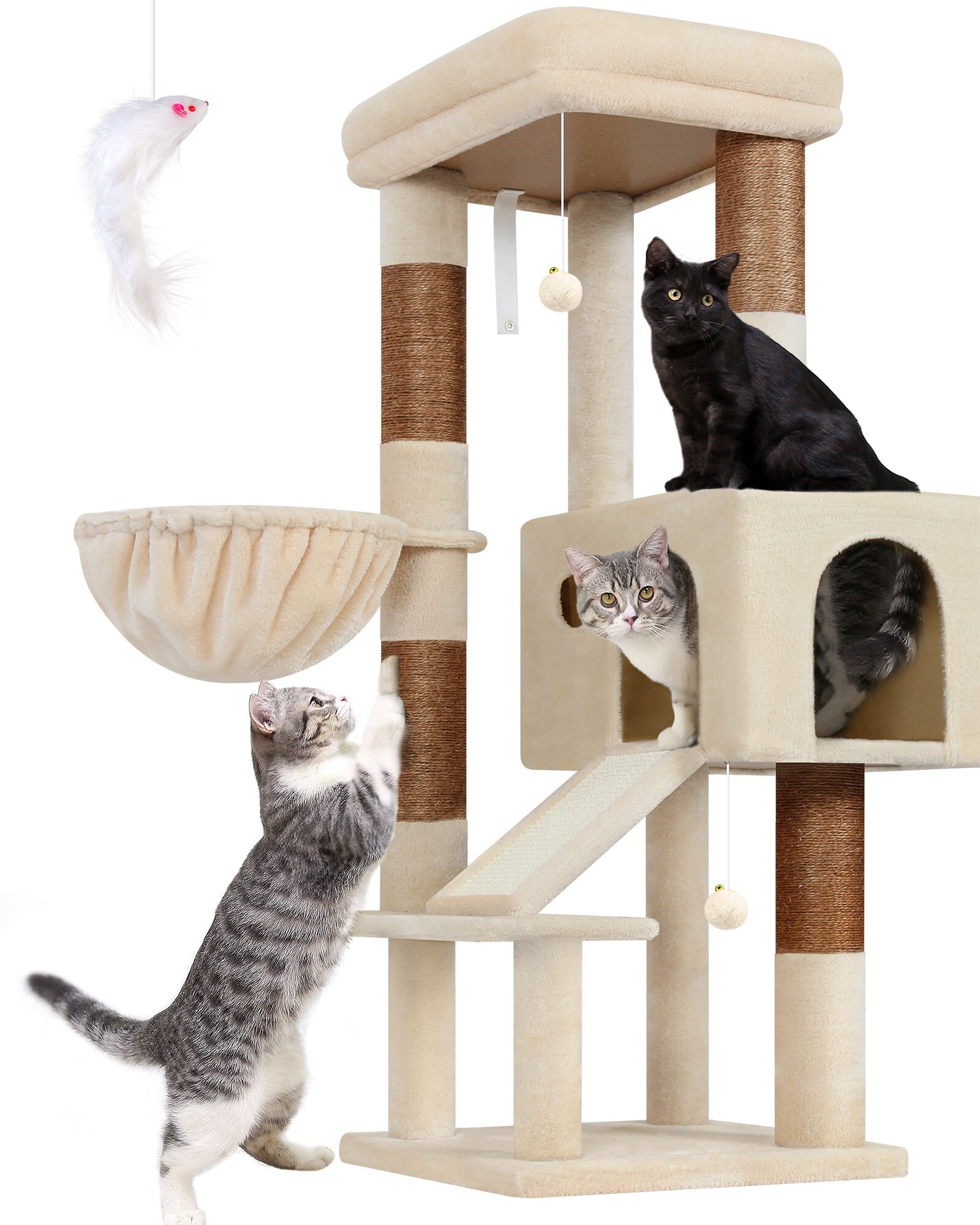 globlazer-s-series-s50-arbre-chat-beige-127-cm-grand-chat image 2