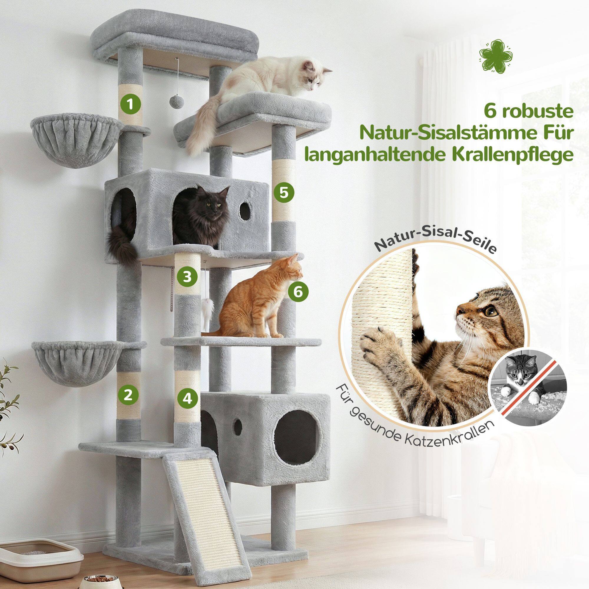 globlazer-s77c-arbre-chat-gris-clair-77-pouces image 7