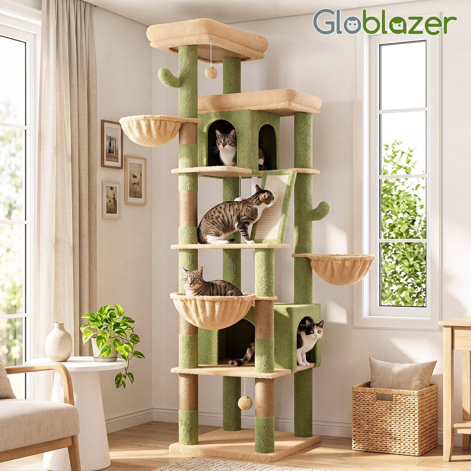 globlazer-s80g-arbre-chat-cactus-vert-203-cm image 7