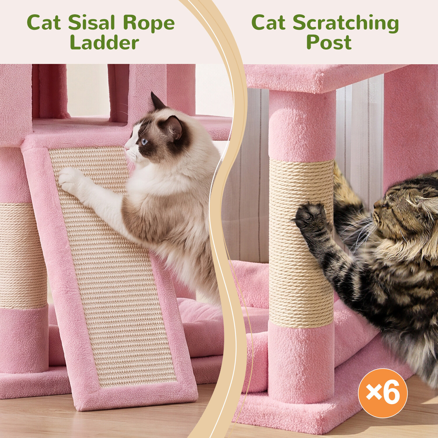 globlazer-s-series-s72-arbre-chat-72-pouces-rose-robuste image 8