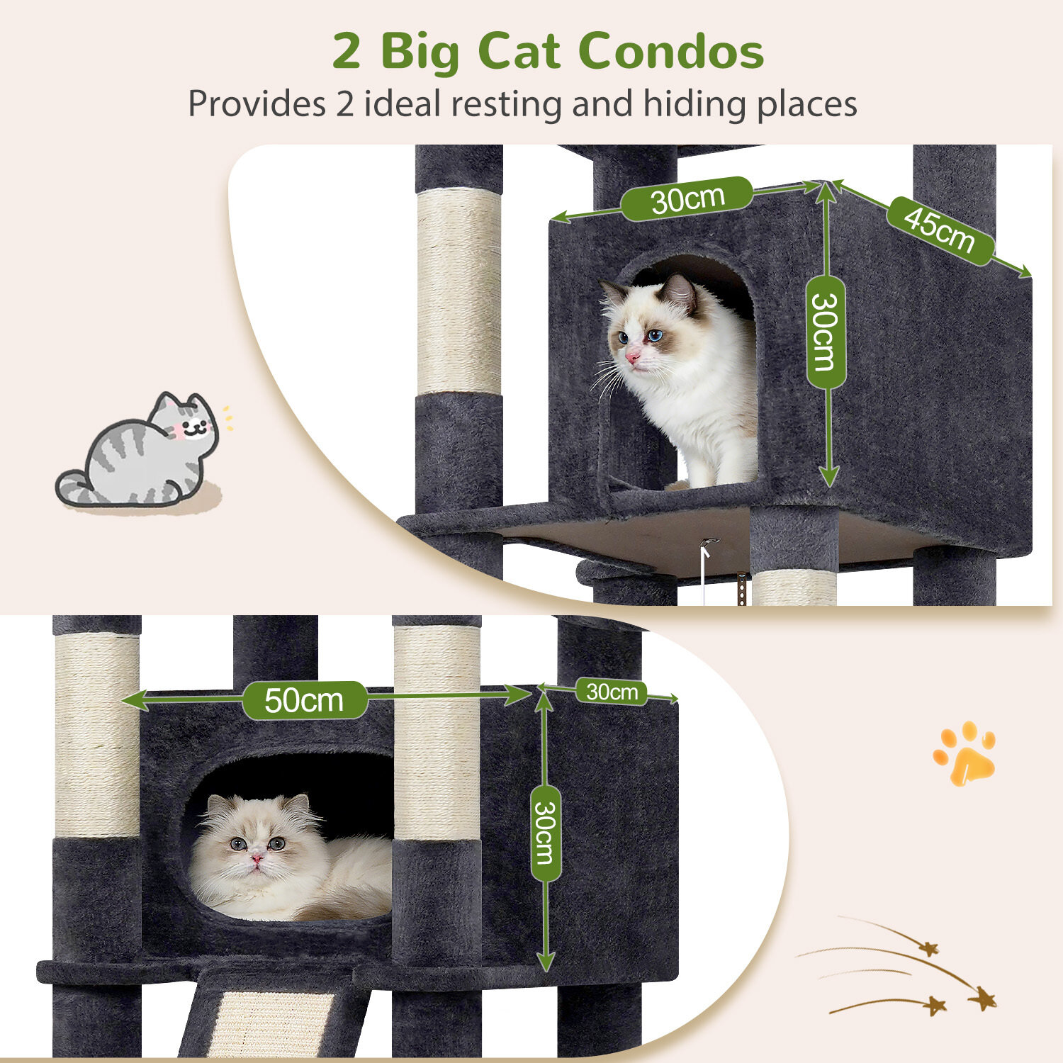 globlazer-f-series-f84b-arbre-chat-xxl-gris-213-cm image 4