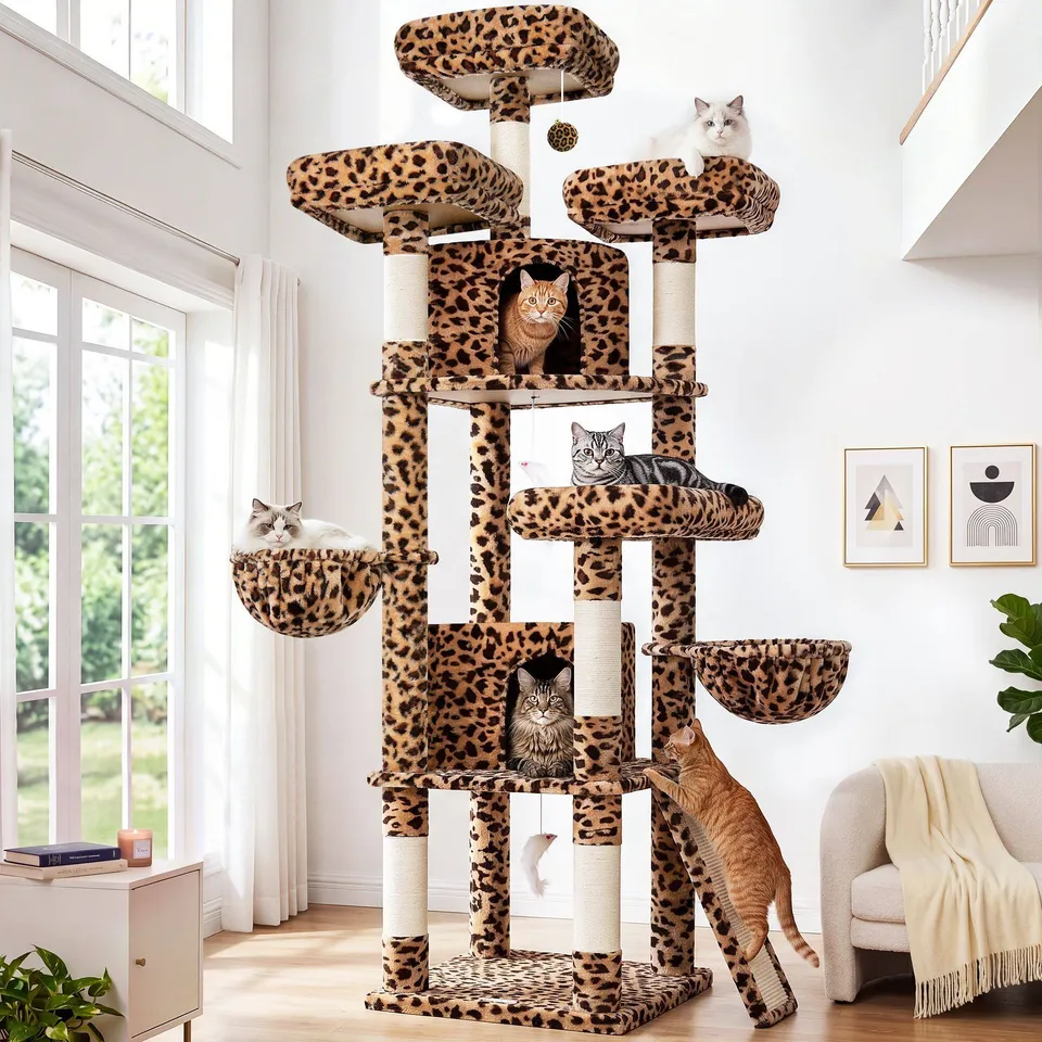 globlazer-f-series-f80h-arbre-chat-l-opard-80-pouces-grand image 1