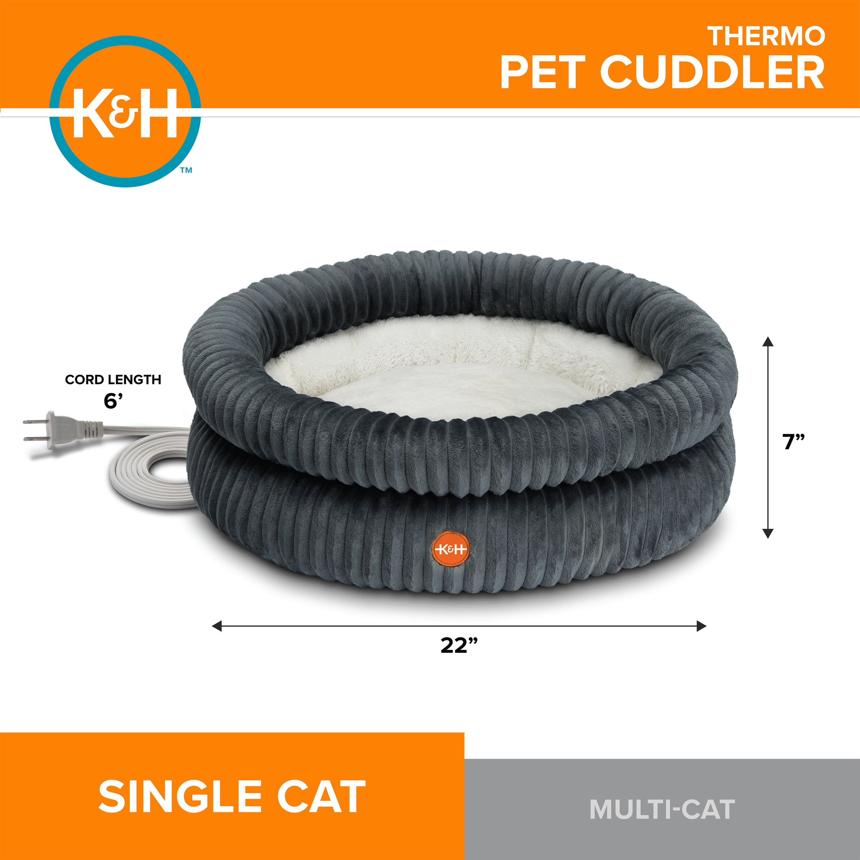 k-h-thermo-cuddler-lit-chauffant-chat-donut-56-cm image 4