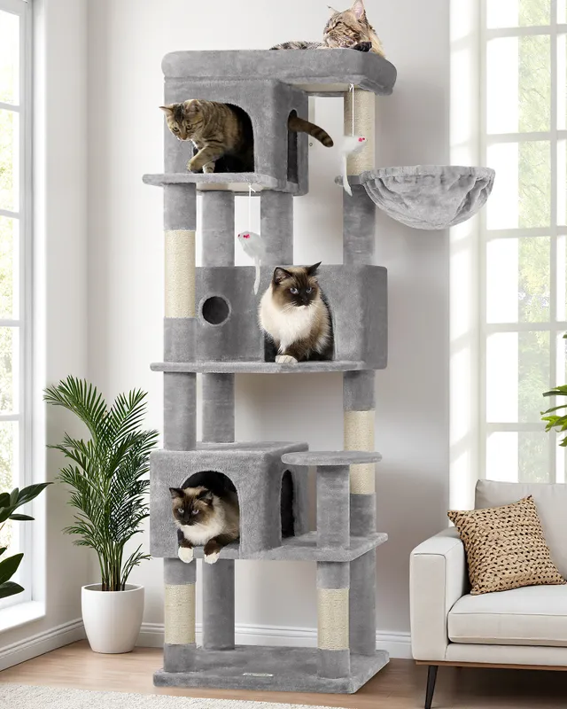 globlazer-f-series-f66-arbre-chat-gris-clair-168-cm image 1