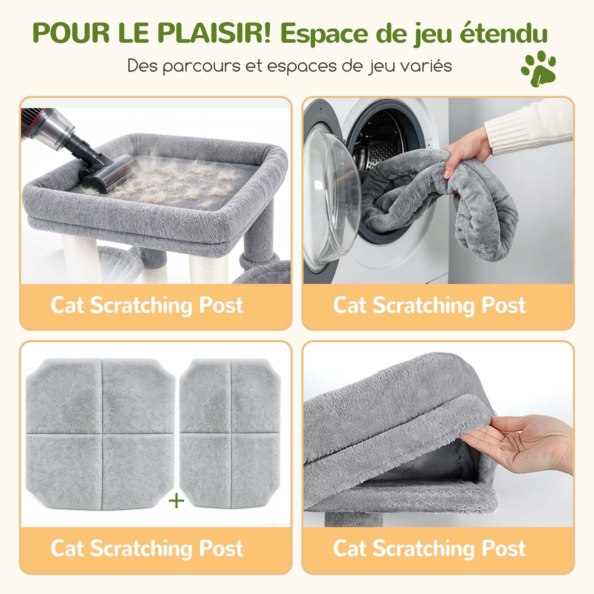 globlazer-s-series-s73b-arbre-chat-gris-clair-185-cm-robuste image 7