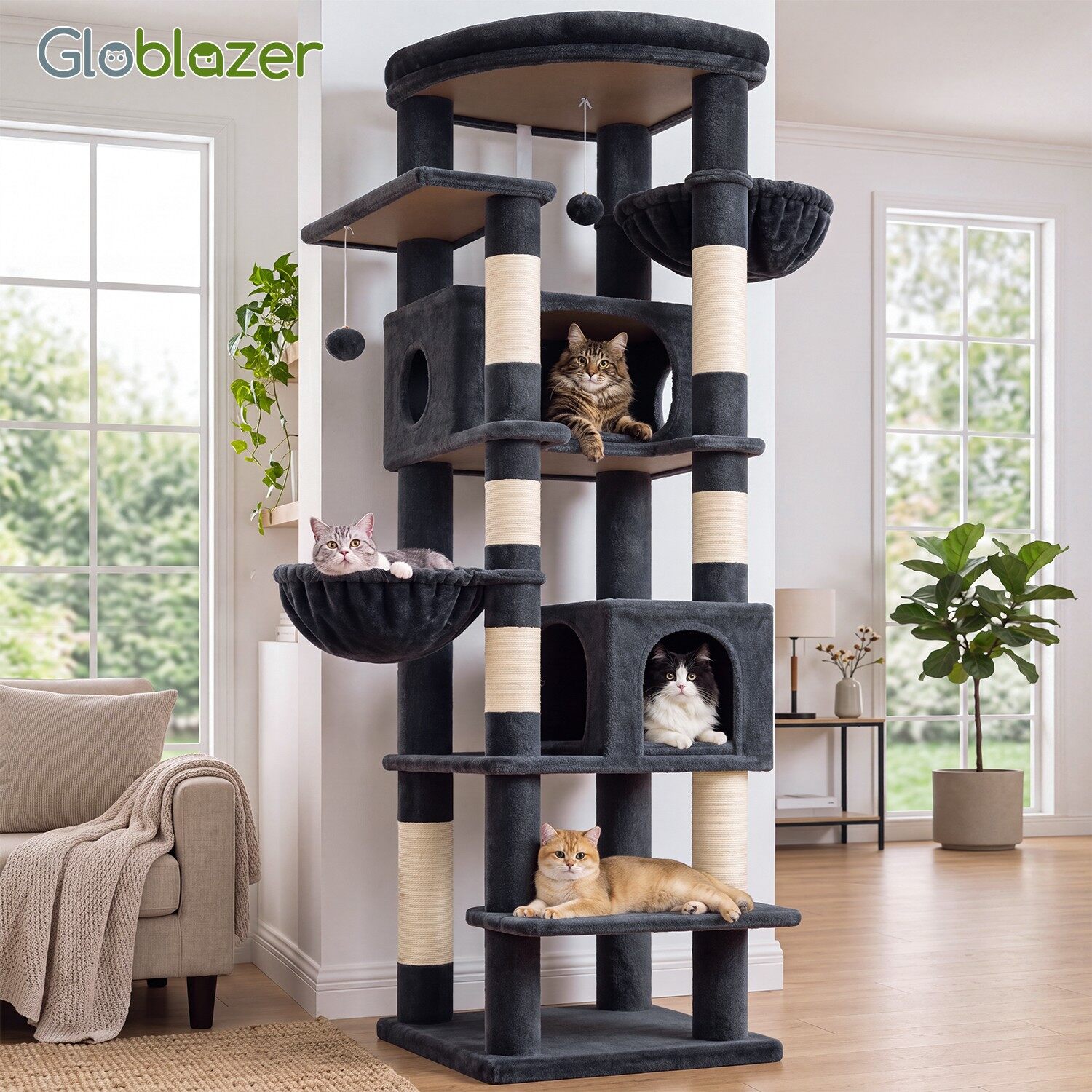 globlazer-s74-arbre-chat-haut-gris-fonc-188-cm image 7