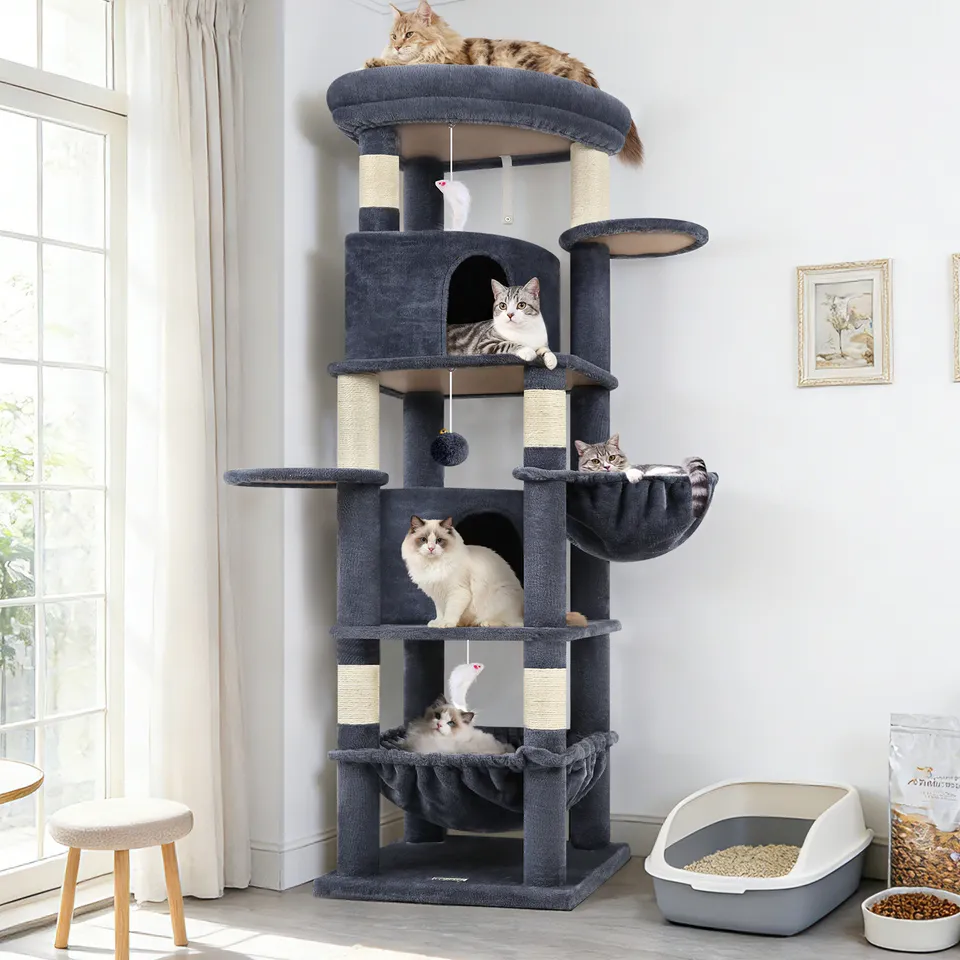 globlazer-c-series-c68-arbre-chat-gris-fonc-173-cm image 1