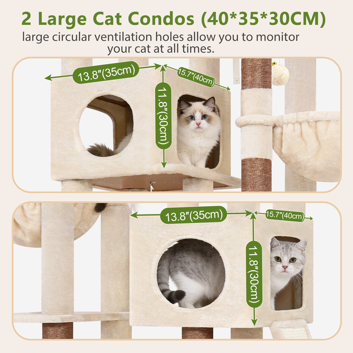 globlazer-s-series-s72e-arbre-chat-beige-72-pouces image 3