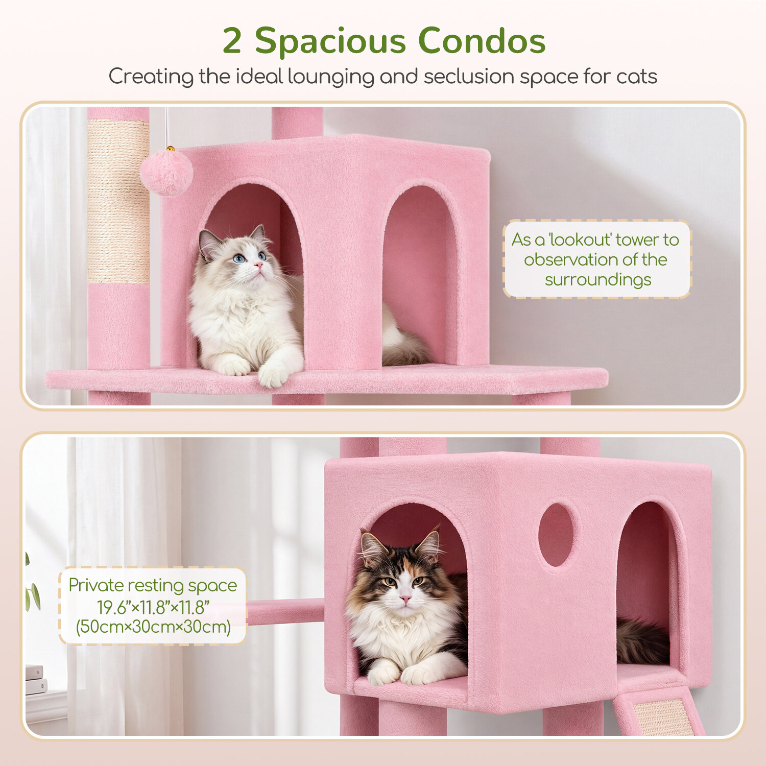 globlazer-f70-pro-arbre-chat-rose-178-cm-int-rieur image 4