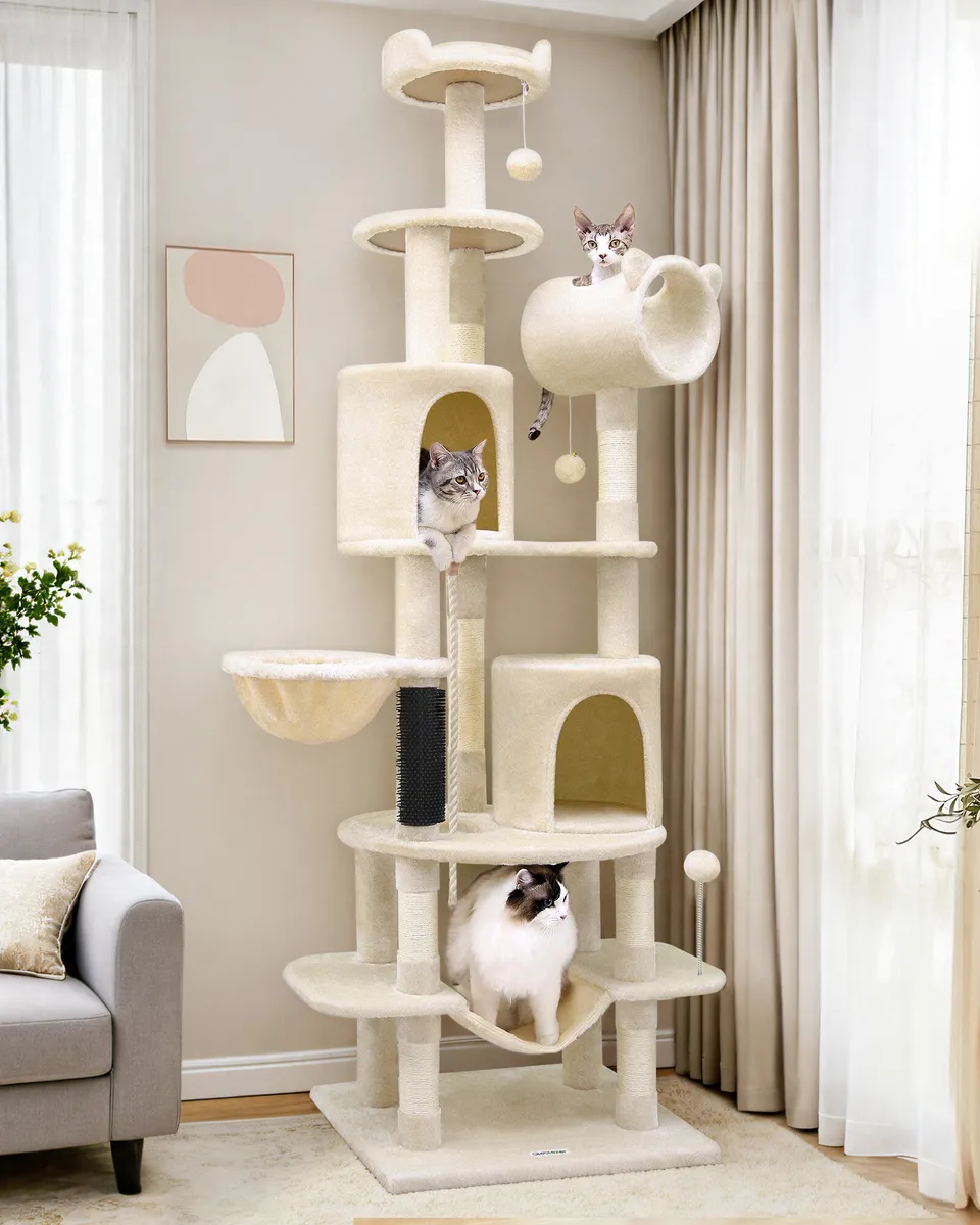 globlazer-c-series-c81-arbre-chat-beige-206-cm-grand image 1