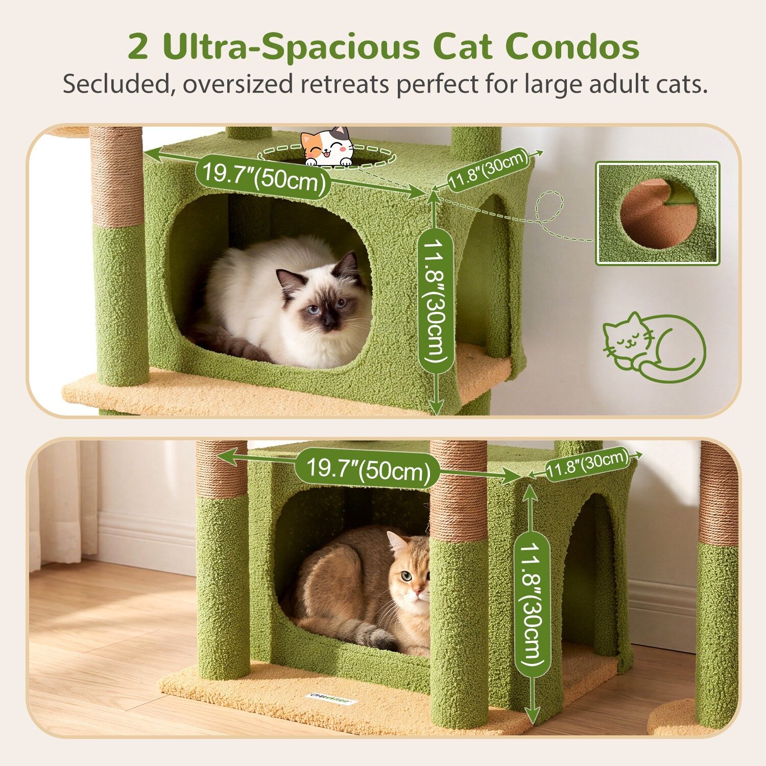 globlazer-s-series-s75-arbre-chat-cactus-vert-75-pouces image 3