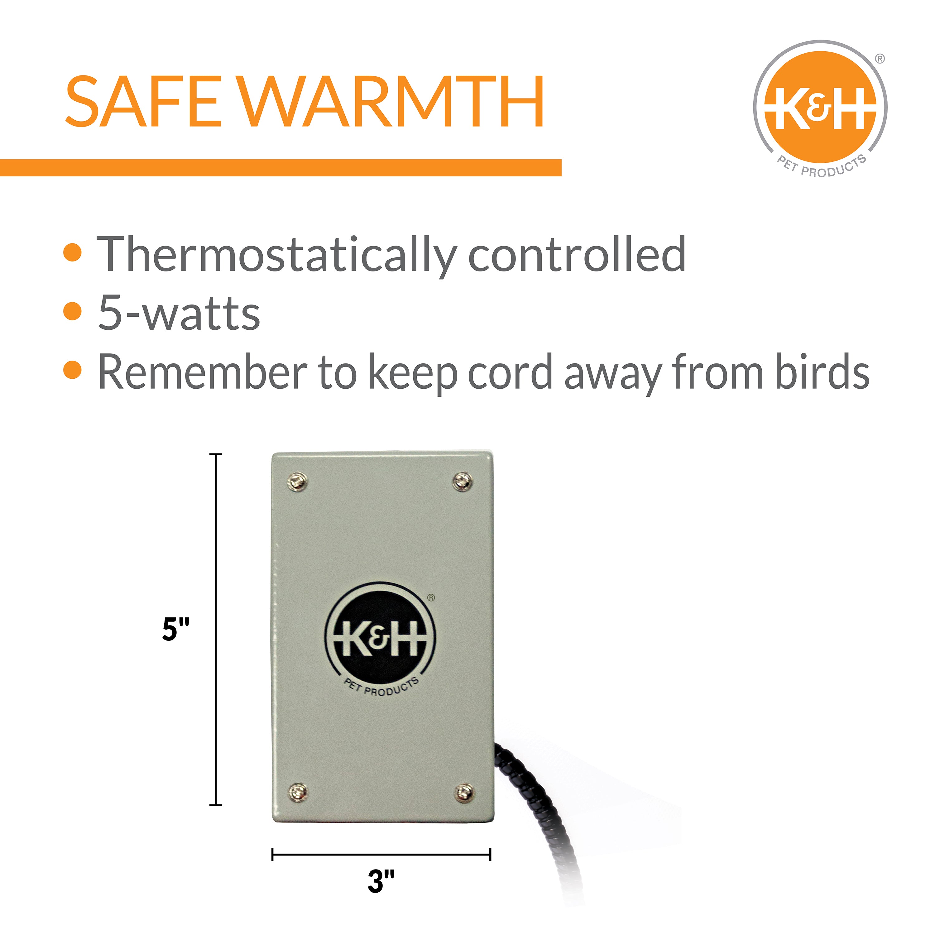 k-h-snuggle-up-chauffage-oiseau-m-l-orange-thermostatique image 4