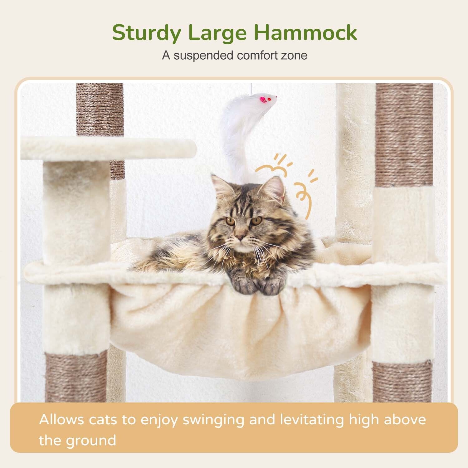 globlazer-f53-arbre-chat-beige-135-cm-compact image 5