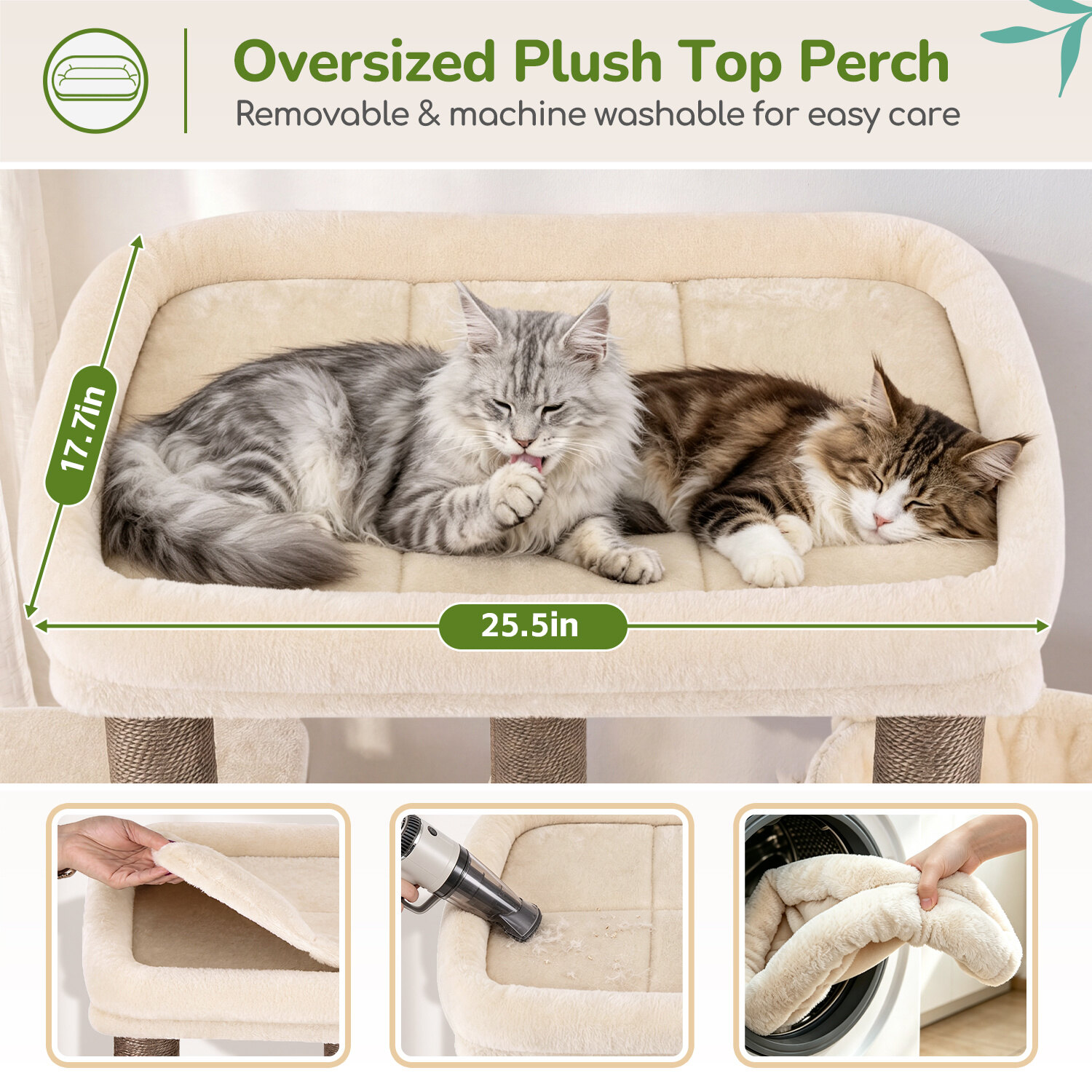 globlazer-s52f-arbre-chat-perchoir-large-robuste-beige image 3