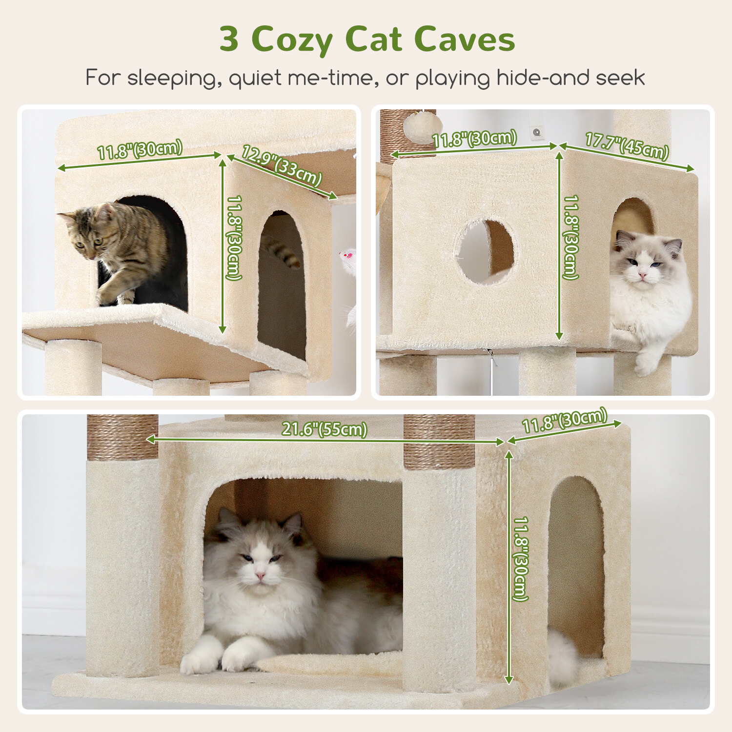 globlazer-f80f-arbre-chat-beige-203-cm-grand-chat image 4