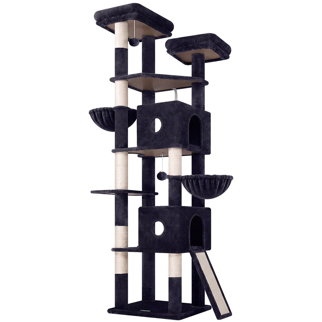 globlazer-f84g-arbre-chat-gris-fonc-84-pouces-xxl image 2