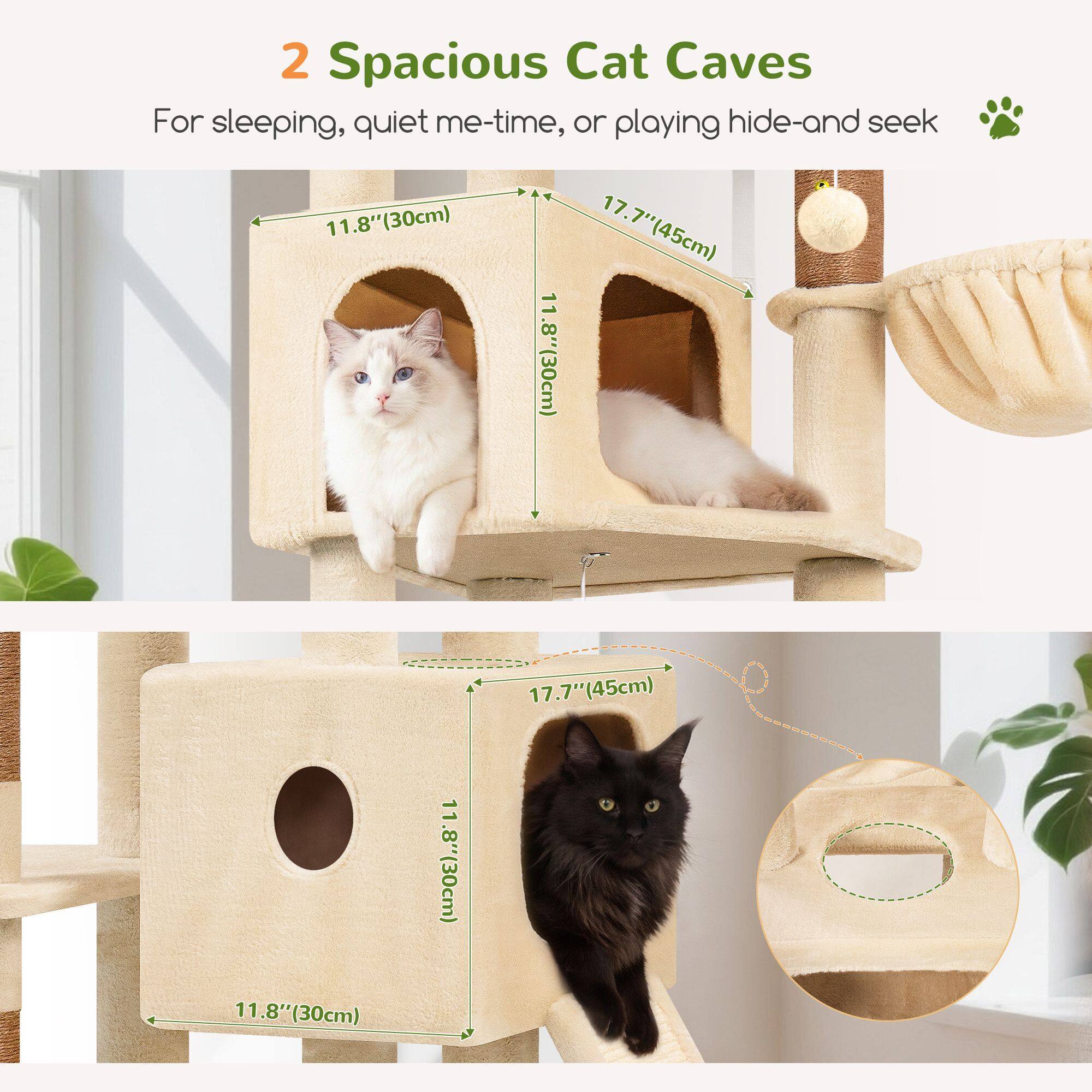 globlazer-f-series-f80g-arbre-chat-beige-80-pouces image 3