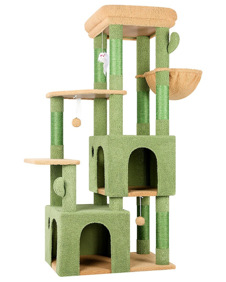 globlazer-f61-arbre-chat-vert-cactus-61-pouces-robuste image 2