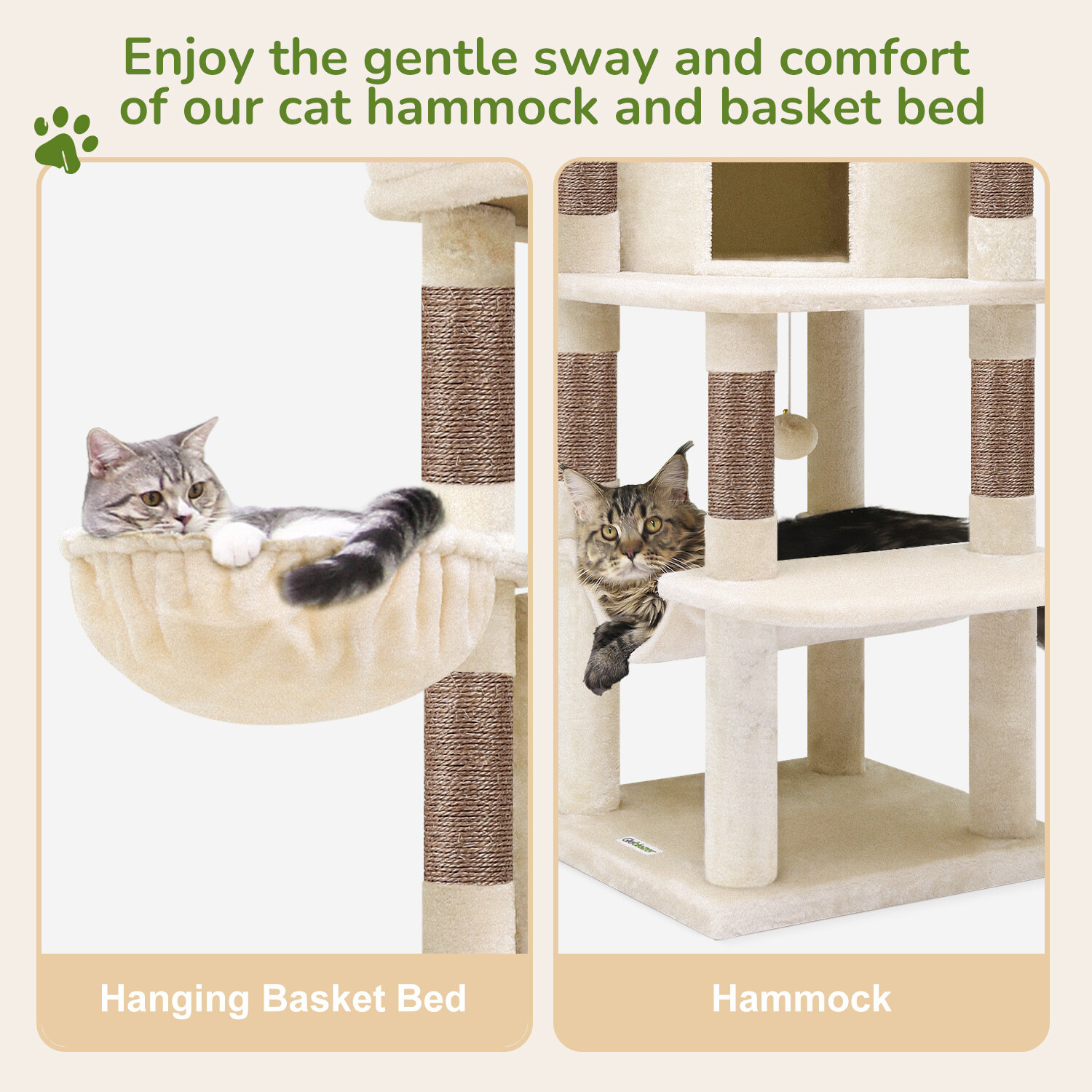globlazer-c51-arbre-chat-angle-beige-51-pouces-compact image 6