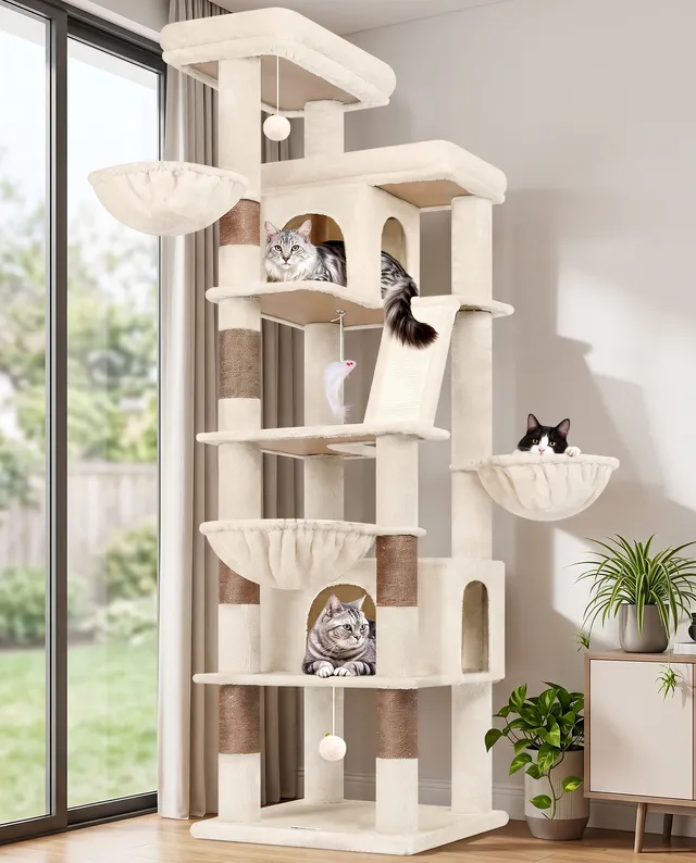 globlazer-s80g-arbre-chat-beige-203-cm-robuste image 1