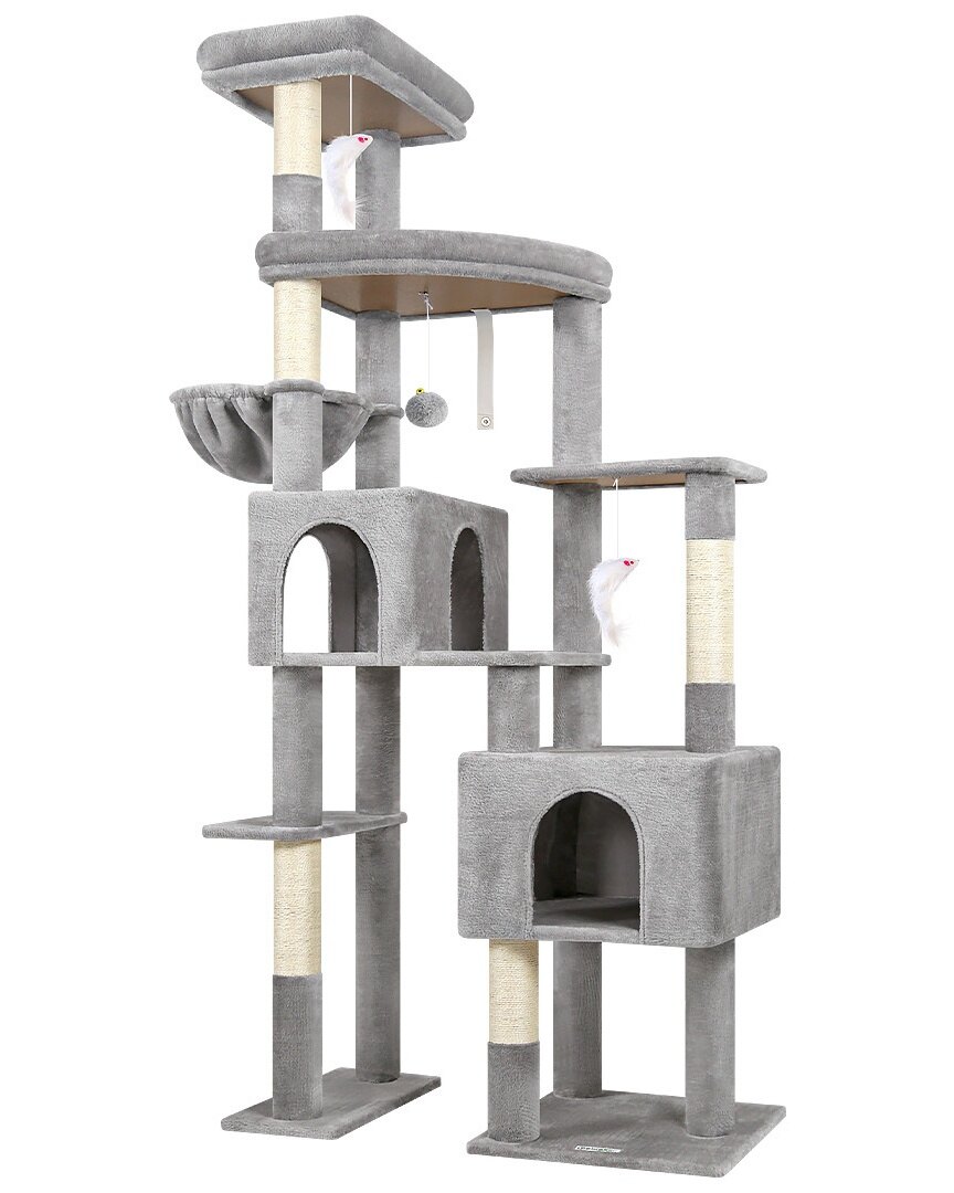 globlazer-f-series-f78c-arbre-chat-gris-clair-78-pouces-robuste image 2