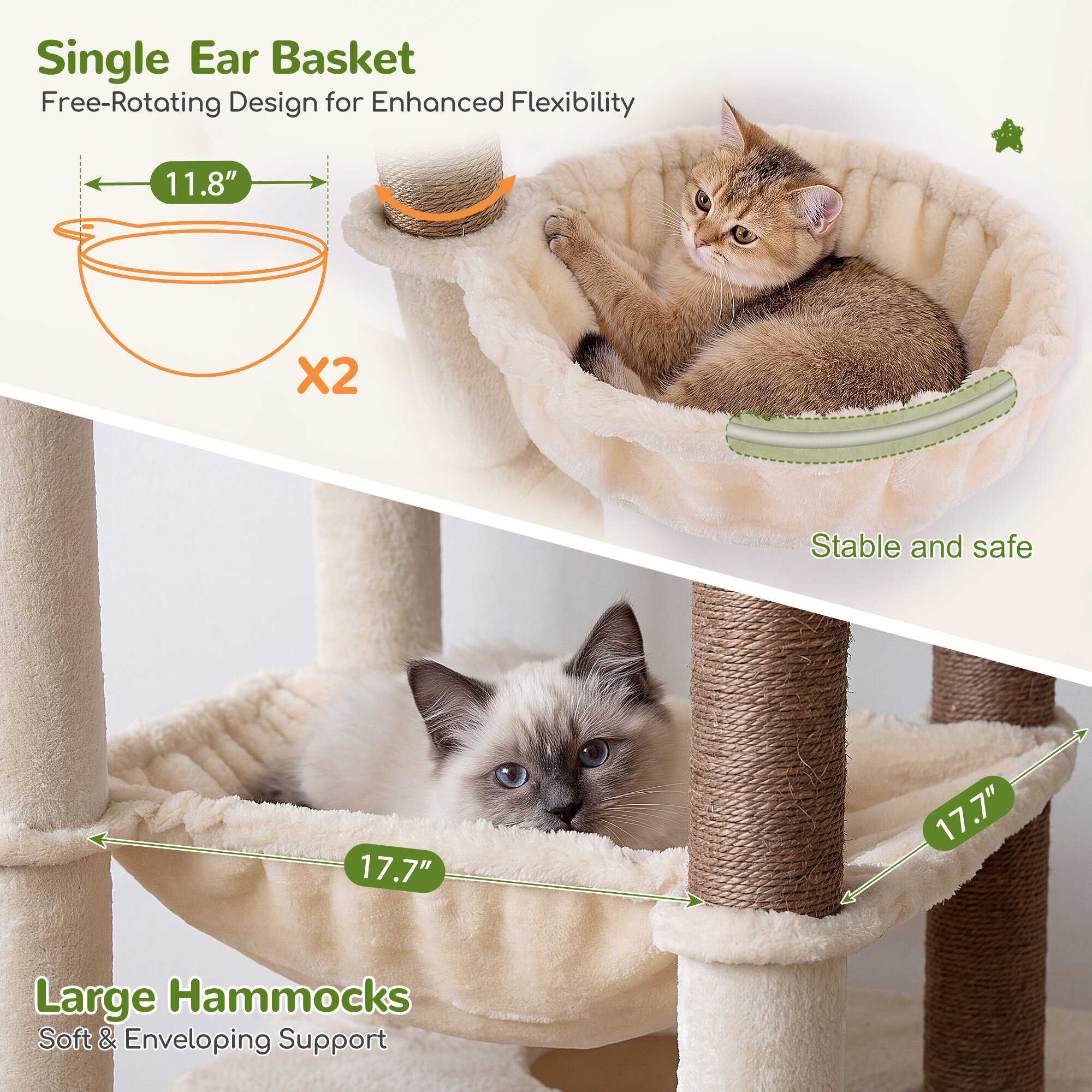 globlazer-f-series-f82d-arbre-chat-beige-82-pouces image 5