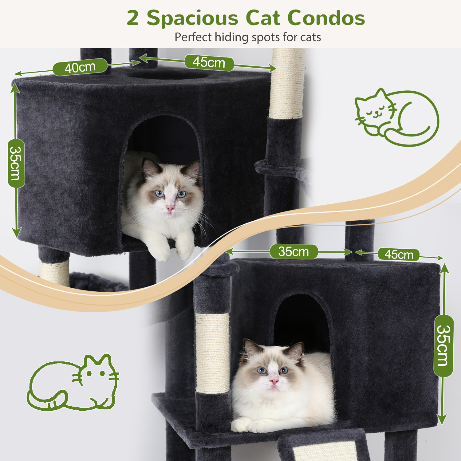 globlazer-s69b-arbre-chat-69-pouces-gris-fonc-grand image 5