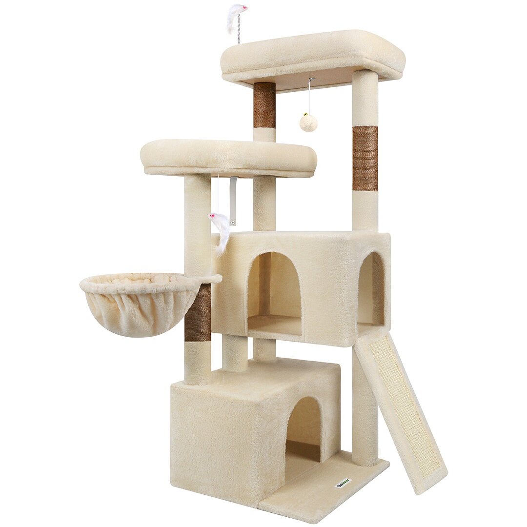 globlazer-f55-arbre-chat-55-pouces-beige-adulte image 2