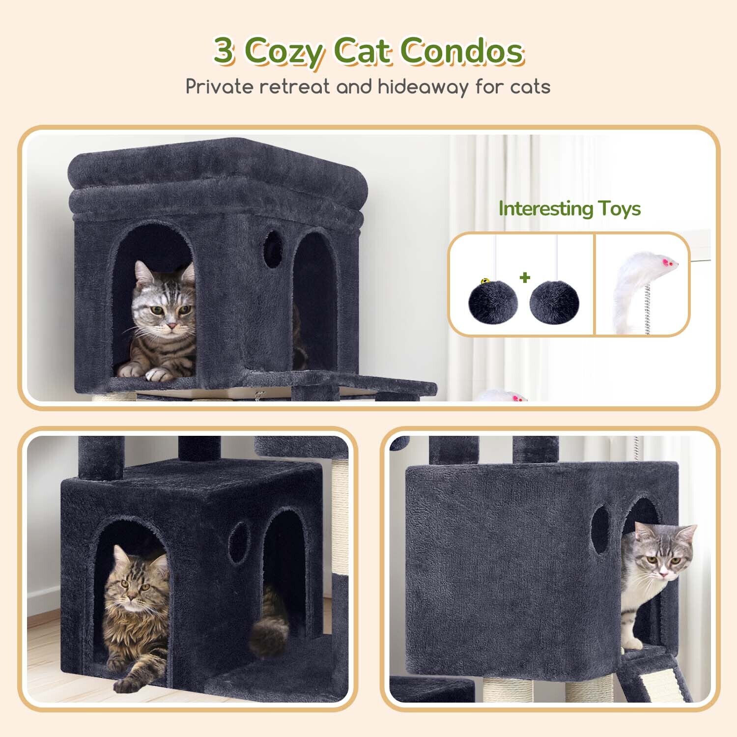 globlazer-f-series-f52b-arbre-chat-gris-fonc-52-pouces image 4