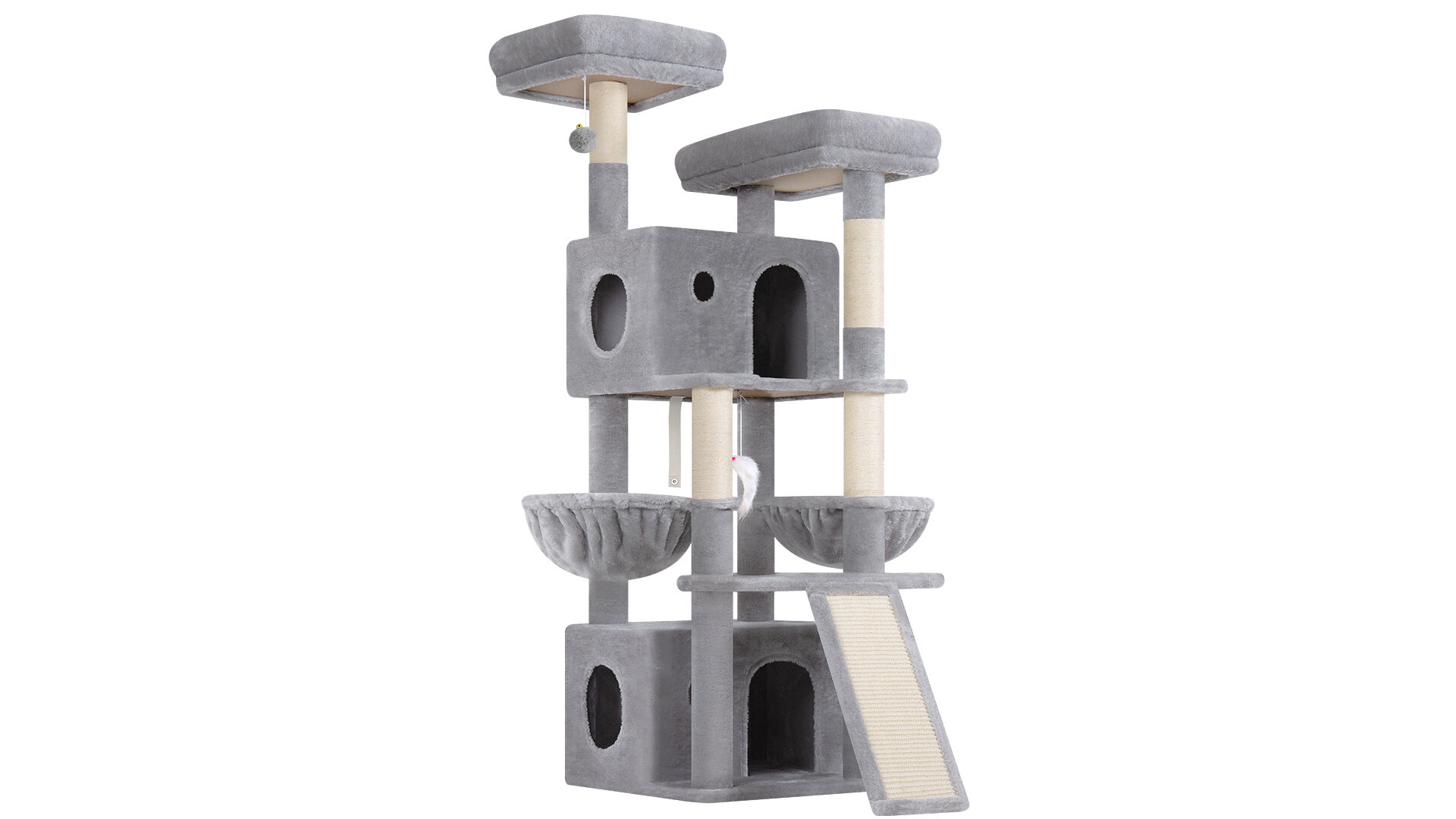 globlazer-f64b-f-series-arbre-chat-gris-clair-163-cm image 2