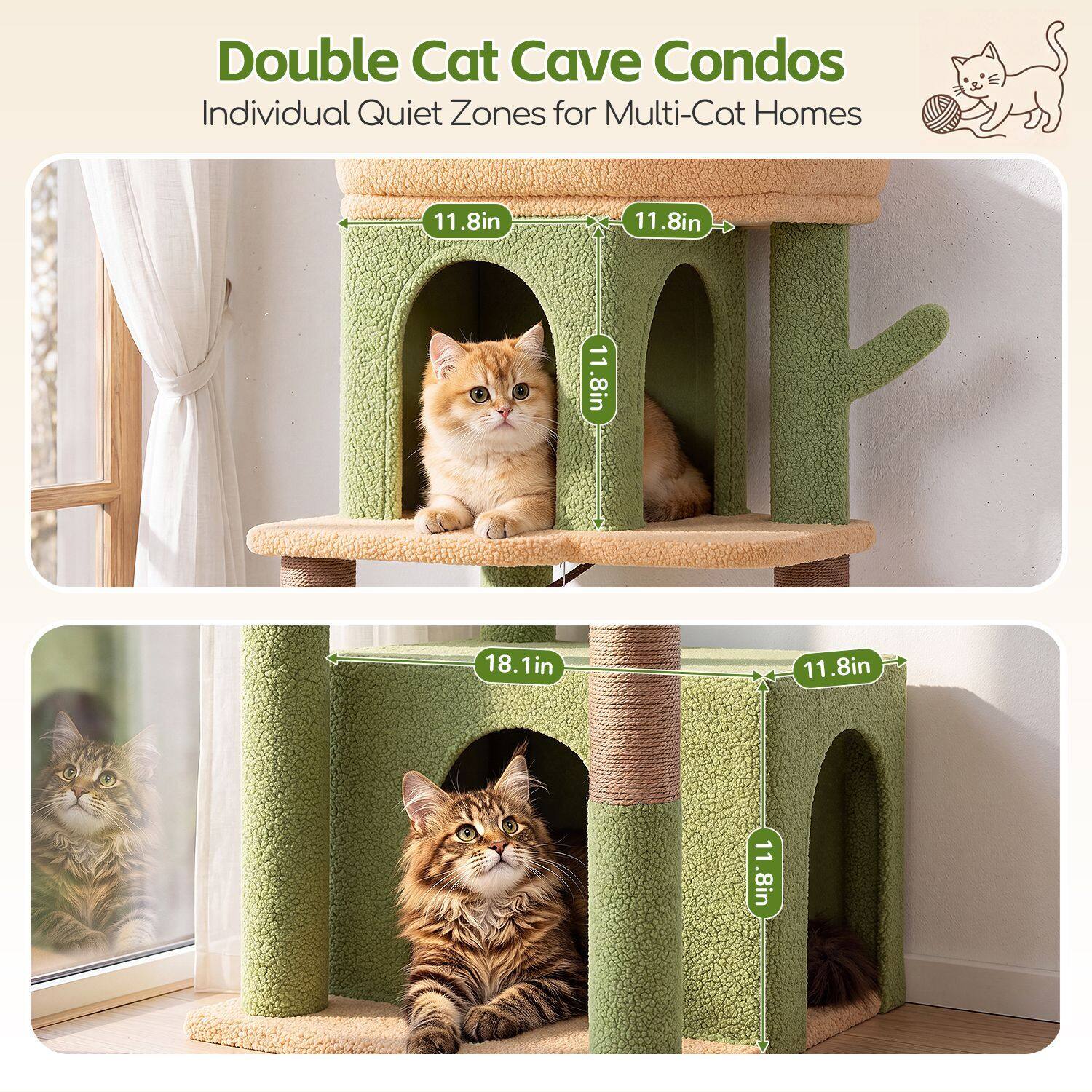 globlazer-f-series-f54-arbre-chat-cactus-vert image 4
