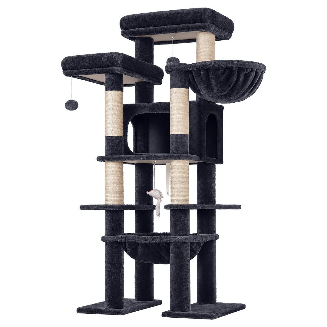 globlazer-f-series-f61b-arbre-chat-gris-fonc-61-pouces-xl image 2