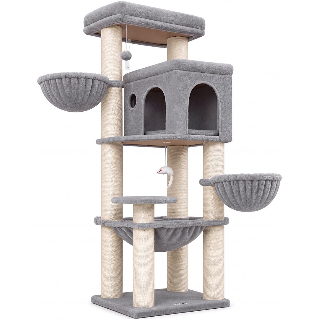 globlazer-s-series-s65g-arbre-chat-gris-clair-165-cm image 2