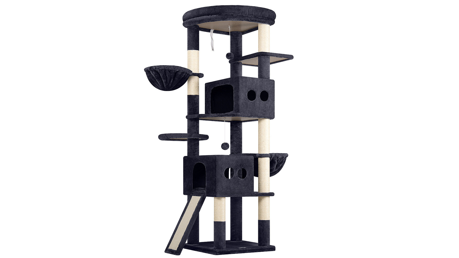 globlazer-s74g-arbre-chat-grand-gris-fonc-188-cm image 2