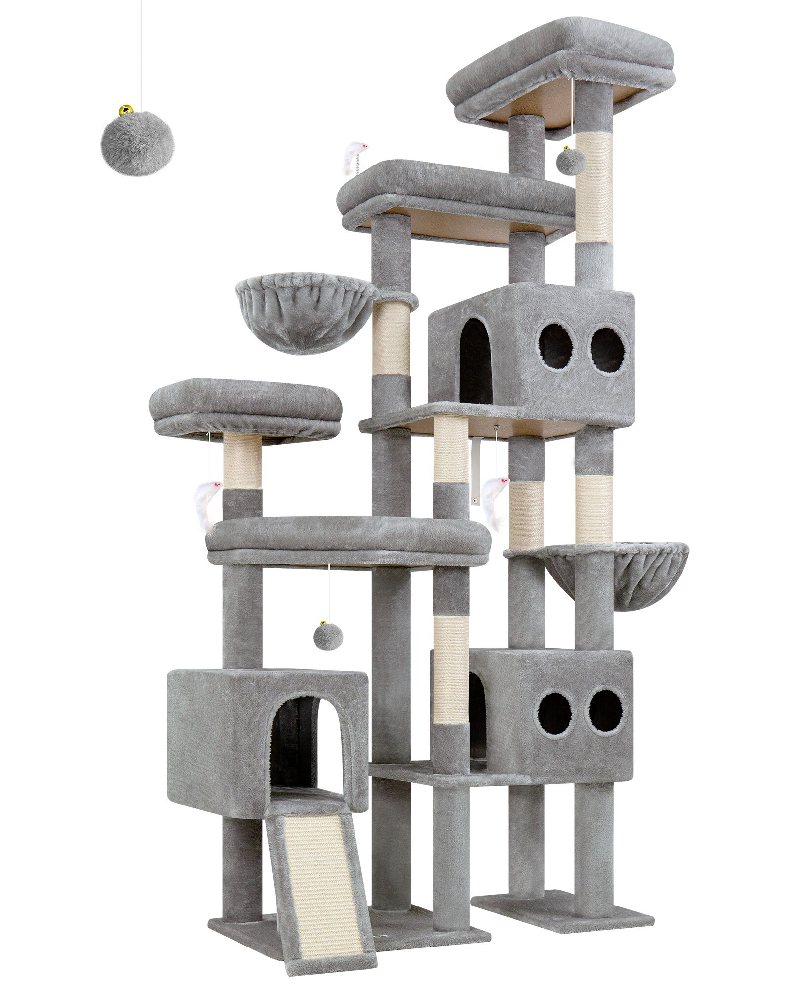 globlazer-s-series-s82d-arbre-chat-gris-clair-208-cm image 2