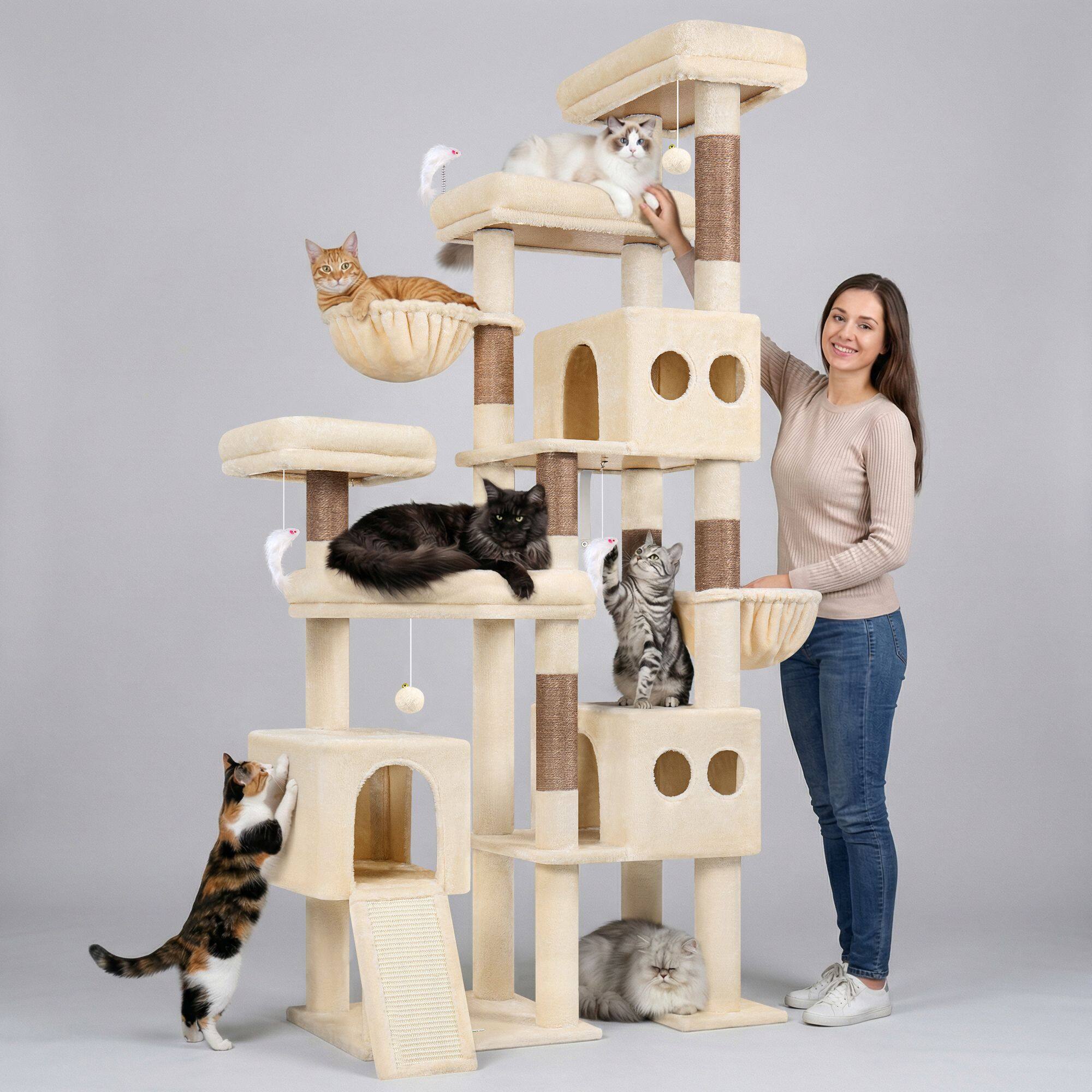 globlazer-s-series-s82d-arbre-chat-beige-82-pouces-robuste image 8