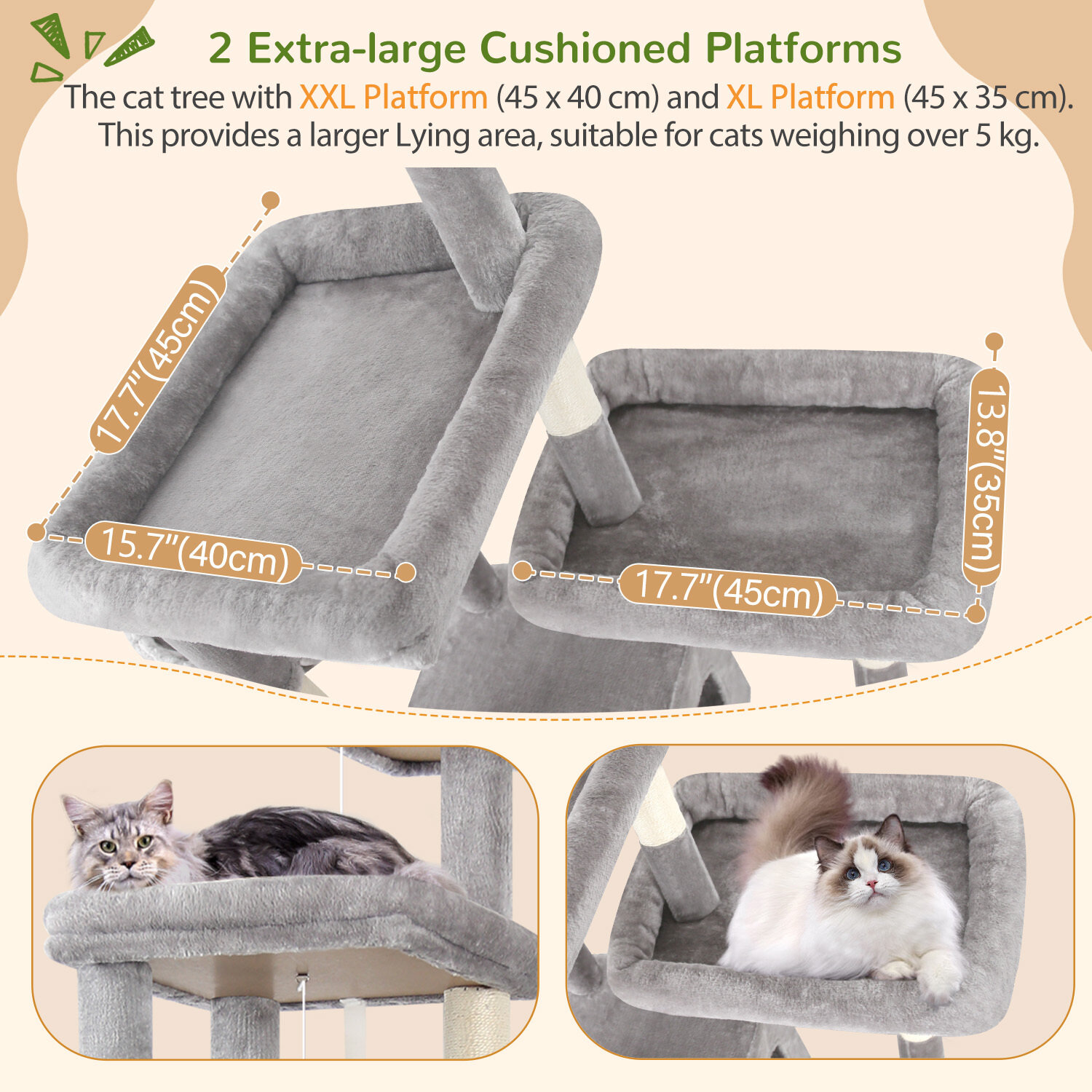 globlazer-f80e-arbre-chat-gris-clair-80-pouces-grands-chats image 4