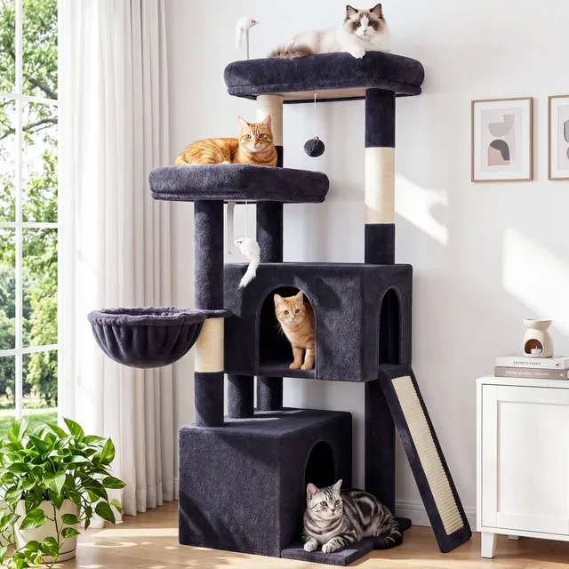 globlazer-f-series-f55-arbre-chat-gris-fonc-55-pouces-adulte image 1
